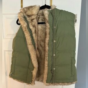 Juicy Couture Green Fur Vest